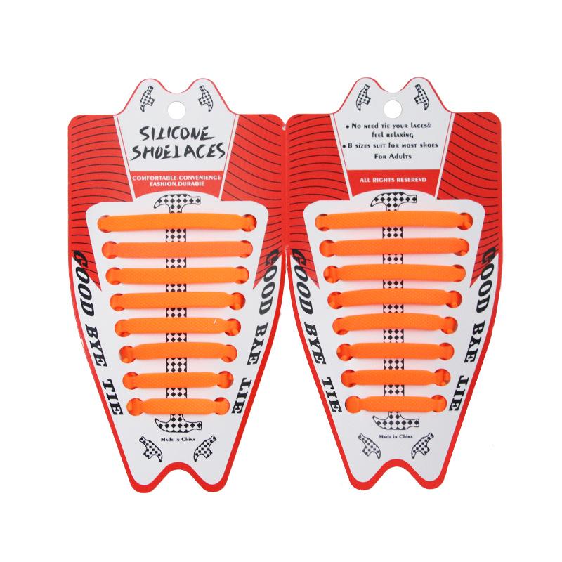 Lacets de chaussures créatifs en silicone élastique avec marteau