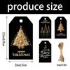 48Pieces Decorative Gift Label with Quality Paper & Twine Cord Design for Sustainable Holiday Packaging Decors Solutions