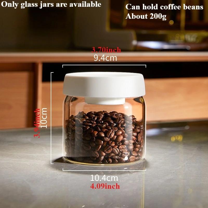 Transparent High Borosilicate Glass Vacuum Sealed Jar Multi Specification Household Storage Jar One Click Moisture Proof Storage