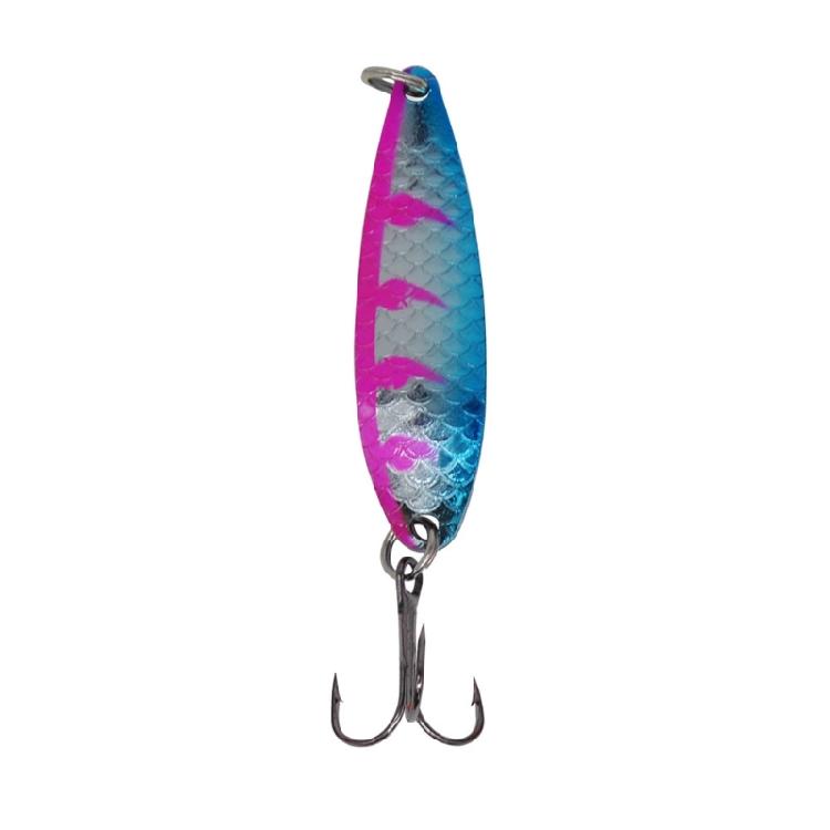 Spoon Metal Construction Spinner Baits Fish Lures Spinner Swimbaits Colorful Sequins Lures Baits Treble Hook Fishhooks