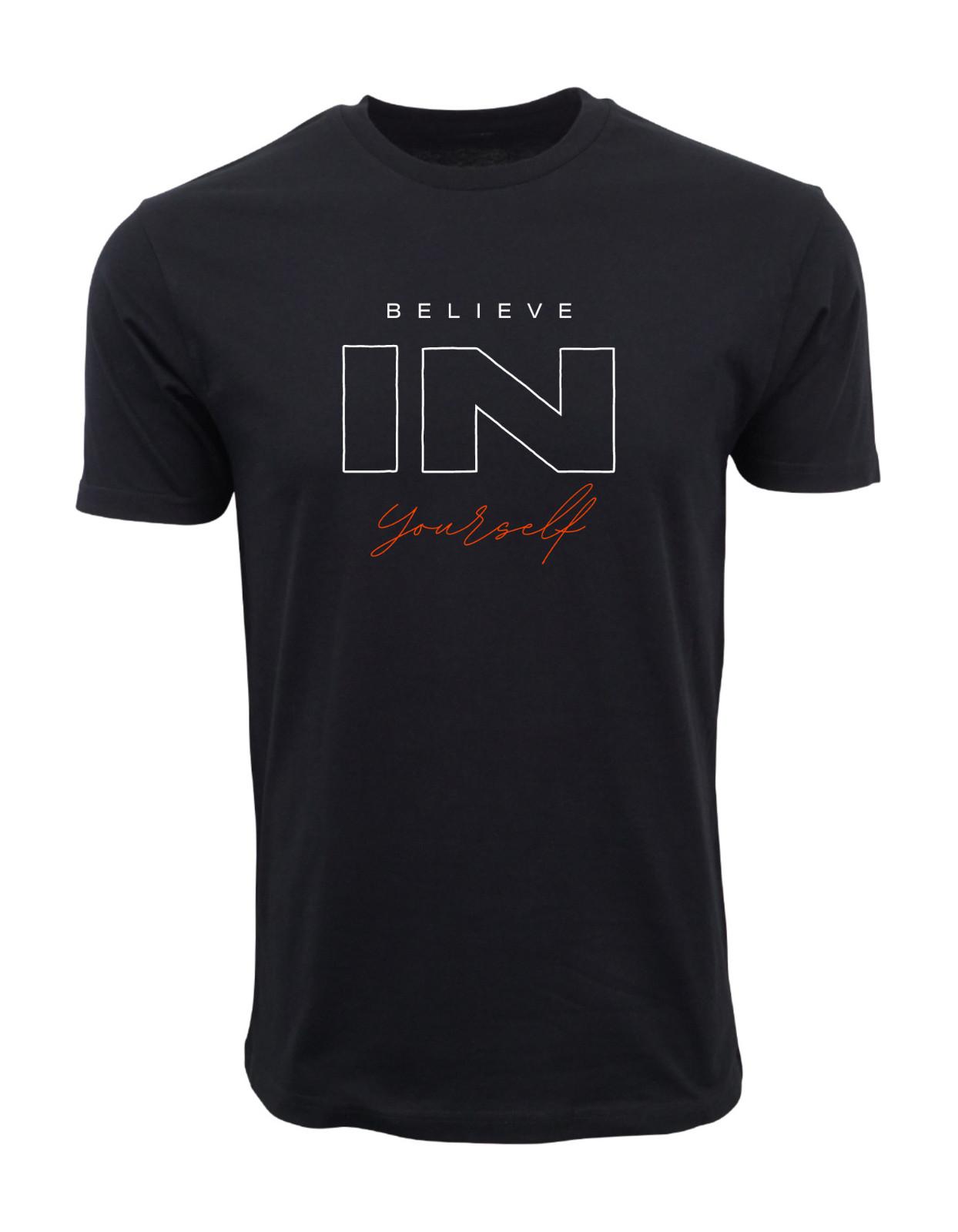 BELIEVE IN YOURSELF GRAPHIC T SHIRT L
