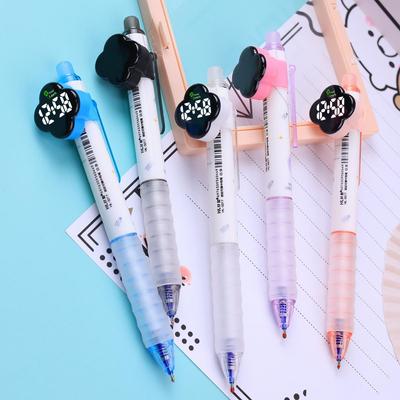 Electronic Watch for Students with Time-Telling, Colored Press-Button, Magic Erasable Function, and High-Tech Exam Pen