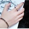 Korean Version of Fashion Temperament Retro Rose Gold Roman Numerals Diamond Ring Jewelry Women's