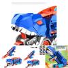 Dinosaur Themed Inertia Powered Sliding Track Playset With Collectible Toy Cars For Kids