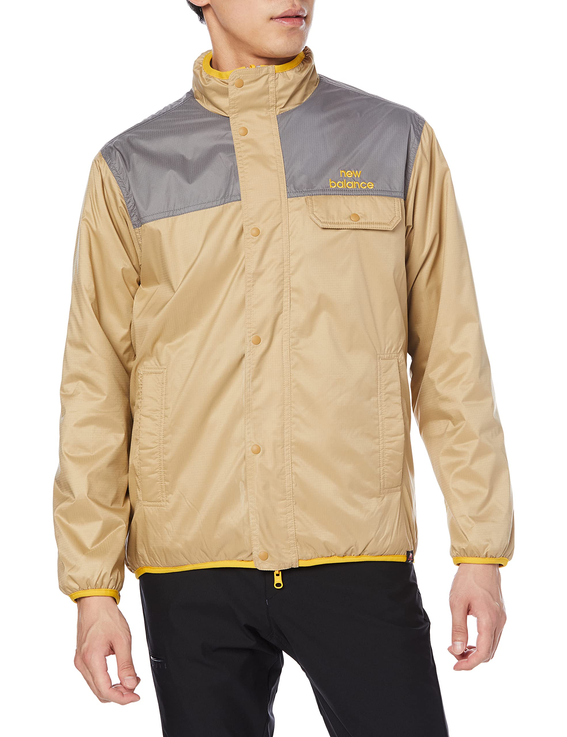 

Golf Reversible Zip Blouson Water x Gray 6 [New Balance] (Flex-ield Windproof, Repellent, Stretch) / Men s / 012-1220010 040_Beige [LL]