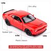 1/36 Scale Doodge Challenger Casting Car Model, Zinc Alloy Toy Car for Kids, Pull Back Vehicles Toy Car for Toddlers Kids Boys Girls Gift