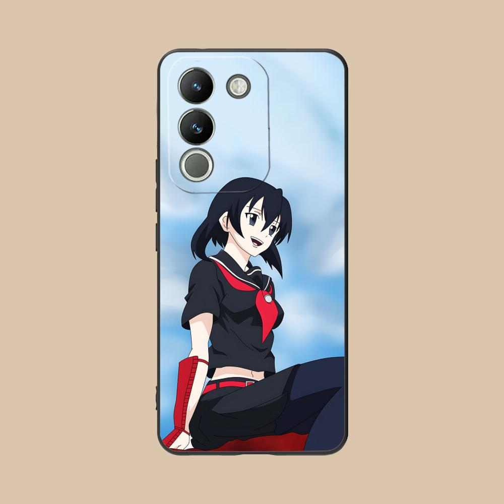 Akame Kurome Matte TPU Handyhülle für VIVO V60 V50 V40 V30 V29 V27 V25 V23 Pro Lite 5G Bunte Druckabdeckung