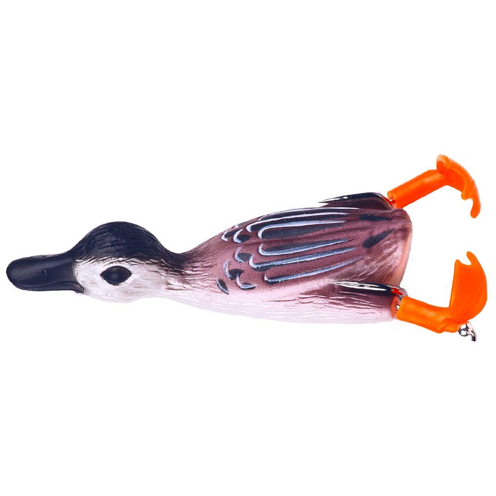1PCS/Floating Duck Fishing Lure Ducking Fishing Frog Lure Artificial Bait Duckling 3D Eyes Fishing Baits Bass Carp Pike Fishing