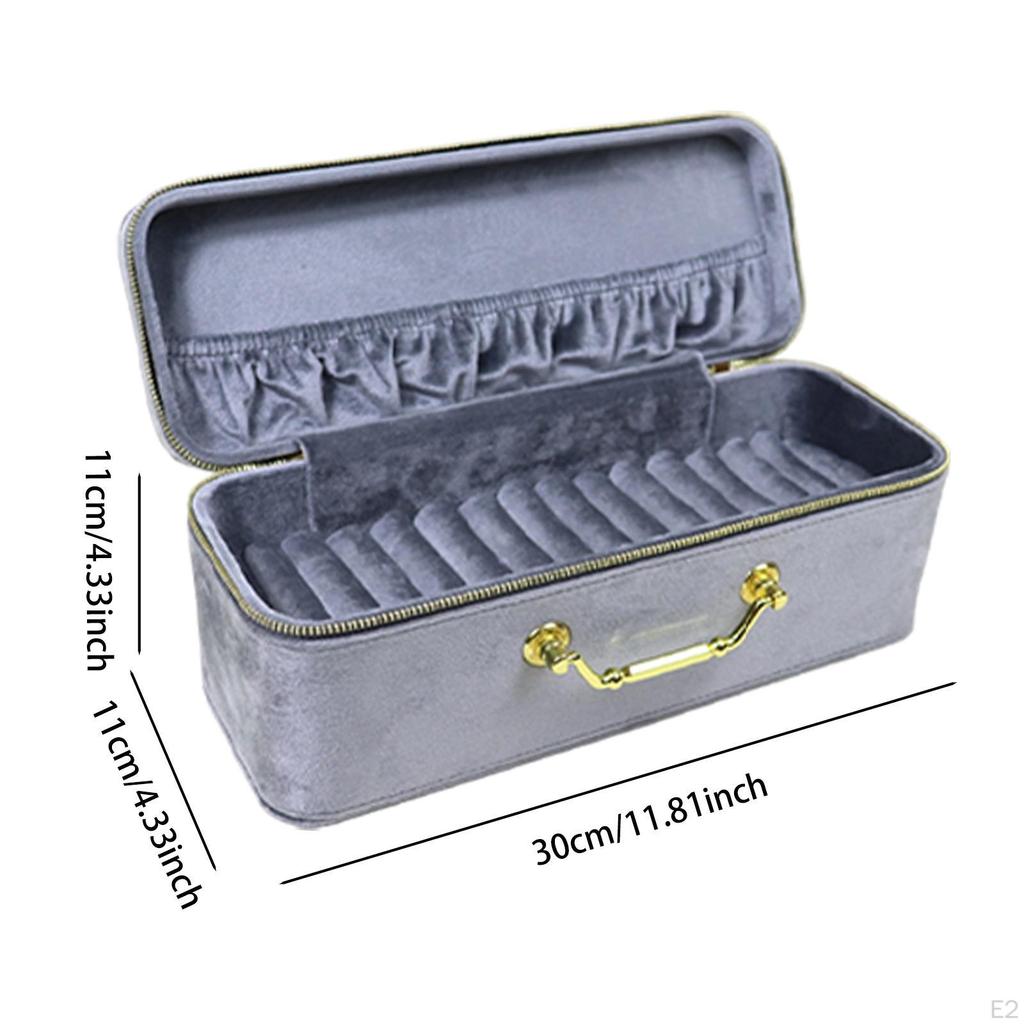 Bangle Box Bracelet Necklace Jewelry Display Tray Case Dustproof Portable