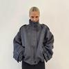 Cappotto in Lana da Donna Autunno/Inverno, Taglie Europee e Americane, Collo Rialzato, Monopetto, Stile Elegante.