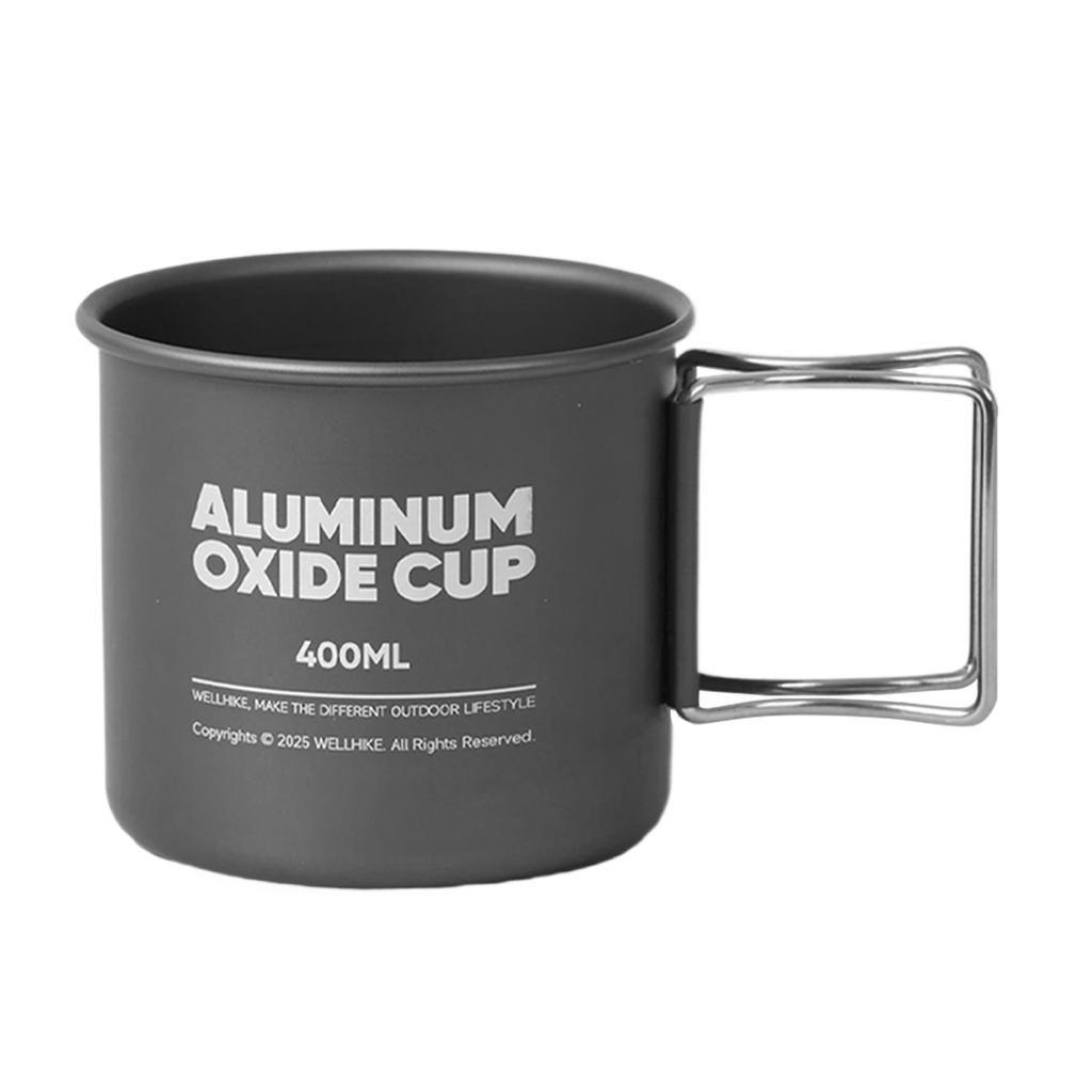 1/2Pcs Camping Mug with Foldable Handle Camping Cups for Backpacking Hiking Traveling and Picnic
