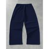 Men's Drawstring Waist Letter Print Comfortable and Fashionable Casual Sports Pants Wide Leg Pants for Daily Wear, Comfortable Fabric