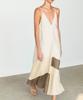 Masimodutti Color Block Fluid Midi Dress