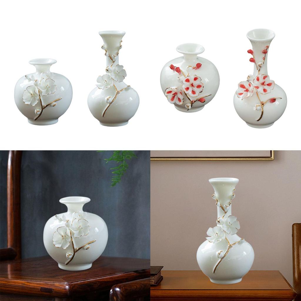 Ceramic Flower Vase Classic Minimalist Flower Arrangement Plant Pot for Farmhouse Office Table Centerpieces Desktop Decoration