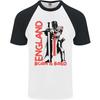 Born & Bred England St Georges Day Mens S/S Baseball T-Shirt