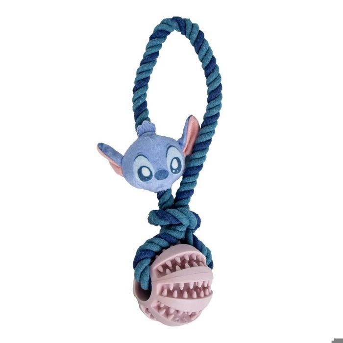 

Dog toy - STITCH - Braided rope chewer - Blue color - Durable - Oral hygiene синій