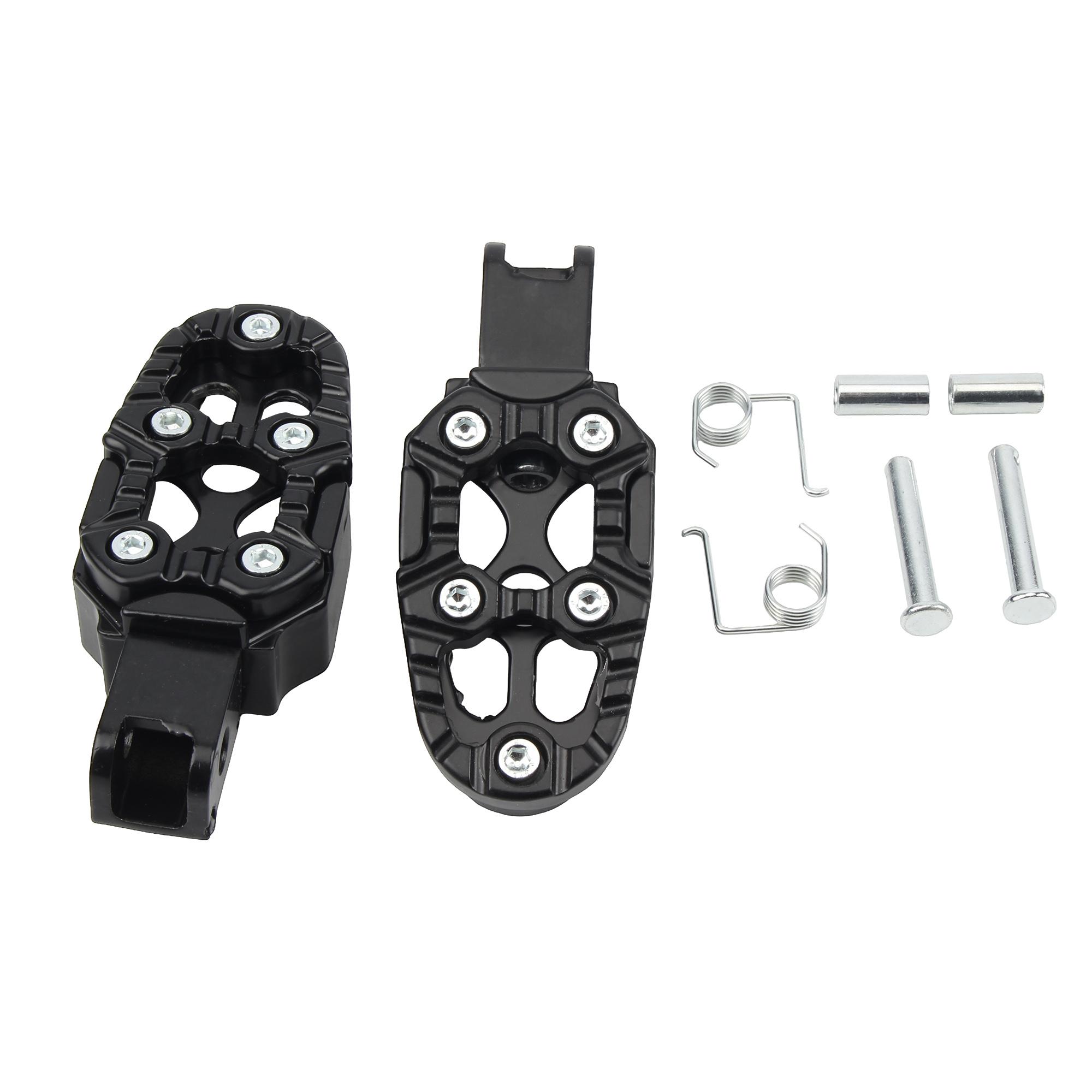 Motorcycle Universal Foot Pedals Angle Adjustable Aluminum Alloy  Foot Rests Foot Pegs Scooter ATV E-Bike Motocross Accessories чёрный