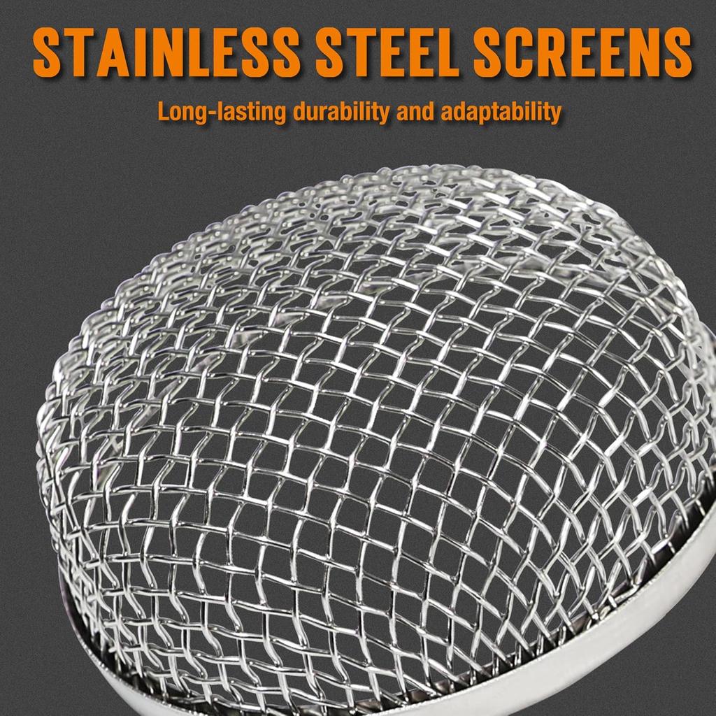 TONDA RV Furnace Vent Screen, Bug Screens Heater Vent Cover For Camper With Tallation Tool And Silicone Rubber, 2.8 X 1.3 Inch, 2 Pack