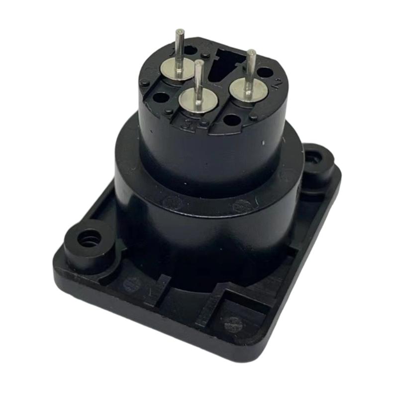 3Pin XLR Straight Terminal Panel Mount Connector ABS Alloy Auditory Adapter For Studio Live Performances
