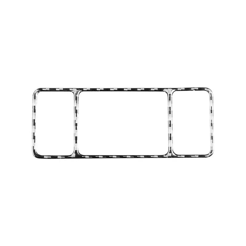 Für Nissan Sentra 2016- Zubehör Kohlefaser Auto Rückspiegel Bedienfeld Tasten Schalter Abdeckung Dekoration Aufkleber