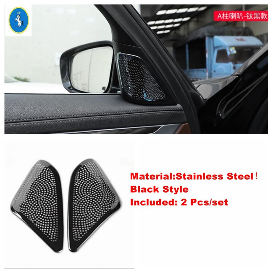 Pillar A Front Speaker Audio Loudspeaker Sound Decoration Cover Trim For BMW 7 Series G11 G12 2016 -  Interior Accessories