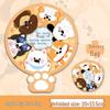 Ins Cute Reflector Cartoon Heart Folding Hand Fan - Portable Round Fan for Photos