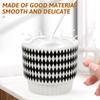 Nordic Style Ceramic Coffee Mug Large Tea Cup with Comfortable Handle Ideal for Latte Cappuccino Hot Chocolate Gift for Family