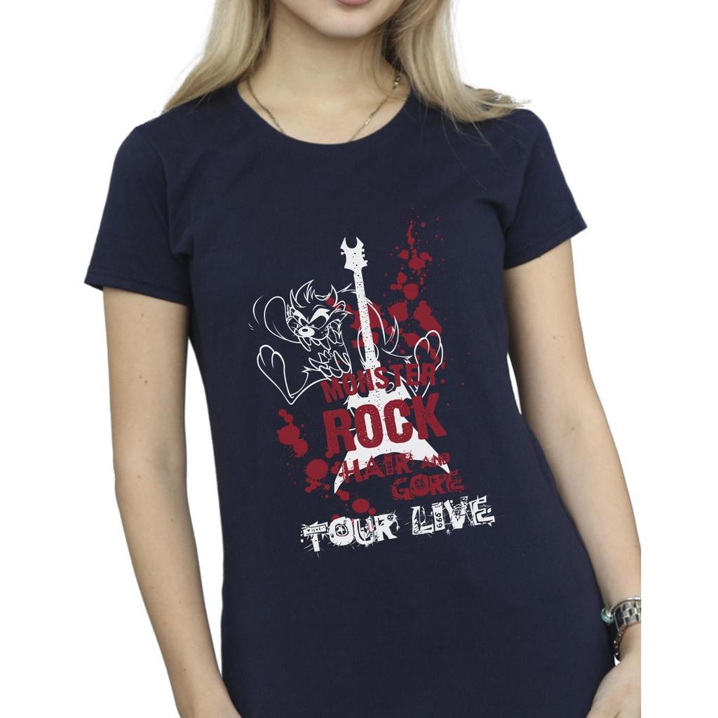 Looney Tunes Womens/Ladies Taz Monster Rock Cotton T-Shirt
