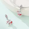 Charm Bead Charms Authentic copper Plated Red Elephant Pendant Bead Charms Compatible With Bracelets Diy Fine Gift Women Delicate Jewellery