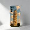 Coque de téléphone Célèbres Monuments du Monde Pour Samsung S25,S24,S21,S22,S23,S30,Ultra,S20,Plus,Fe,Note,5G Housse Noire