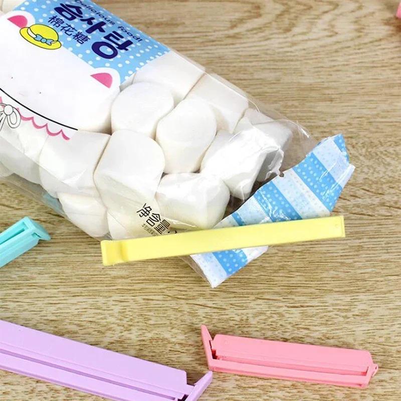 12Pcs Multi Size Portable New Kitchen Storage Food Snack Seal Sealing Bag Clips Sealer Clamp Plastic Tool Kitchen Accessories