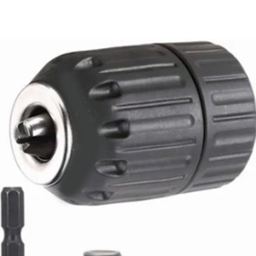 4 Pcs Drill Chuck Adapter Set 10mm Impact Drill Chuck with Round Hex Shank Connection Rod Electric