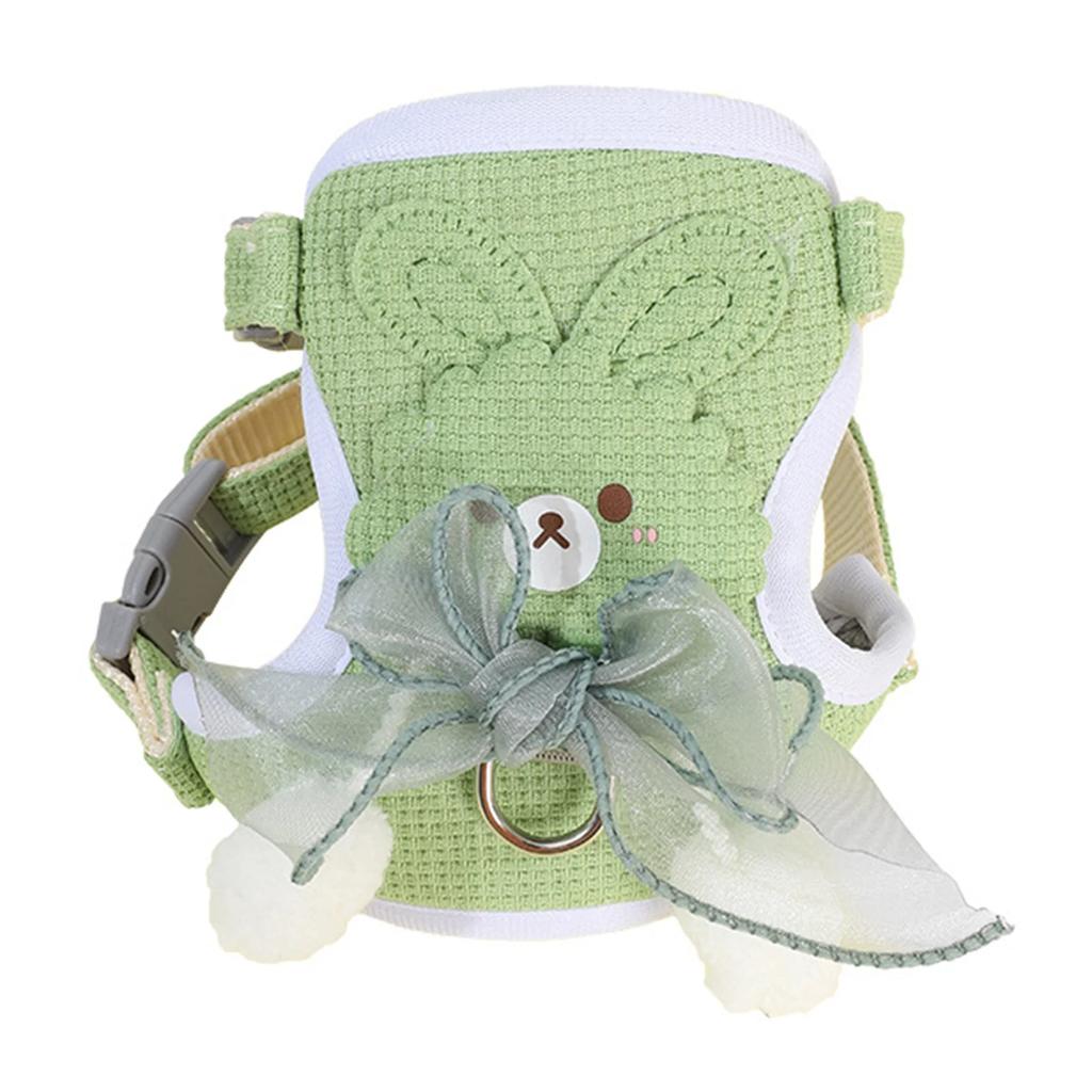 Cute Bow Pet Harness Undershirt Style Pet Leash Adjustable Leash Pets Harness for Small Dog Cat Supplies For Outdoor