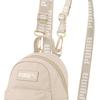 Puma Artificial Leather Textile Backpack Regular Women's Ecru (Unisex) Backpacks 078740 02