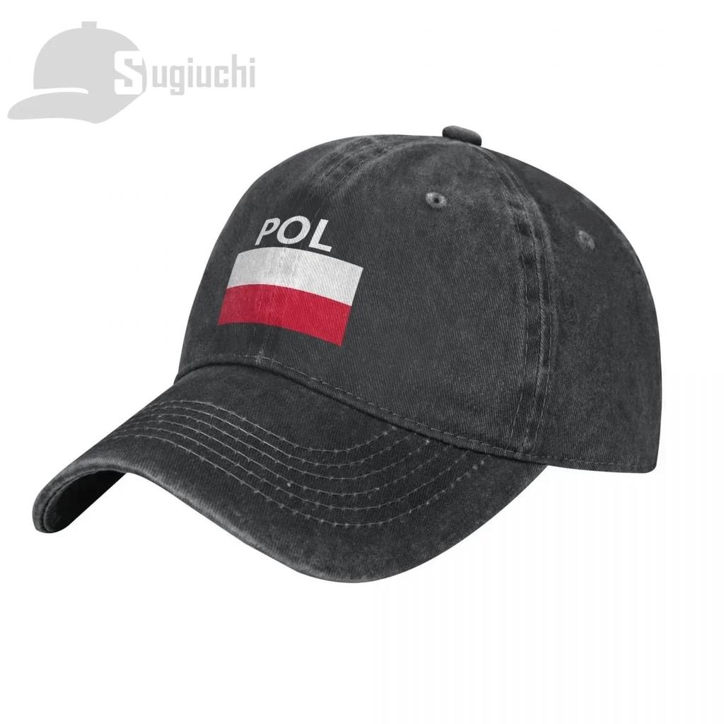 Polen Fahne Mit Buchstaben Gewaschene Baumwollkappe Gorras Snapback Kappen Baseball Papa Draußen Reisen Sonnenhüte Casquette