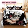 Anime Pattern Bedding Quilt Set Quilt Cover Pillowcase Home Decoration Birthday Gift (1 * Duvet Cover + 2 * Pillowcase, Without Core)