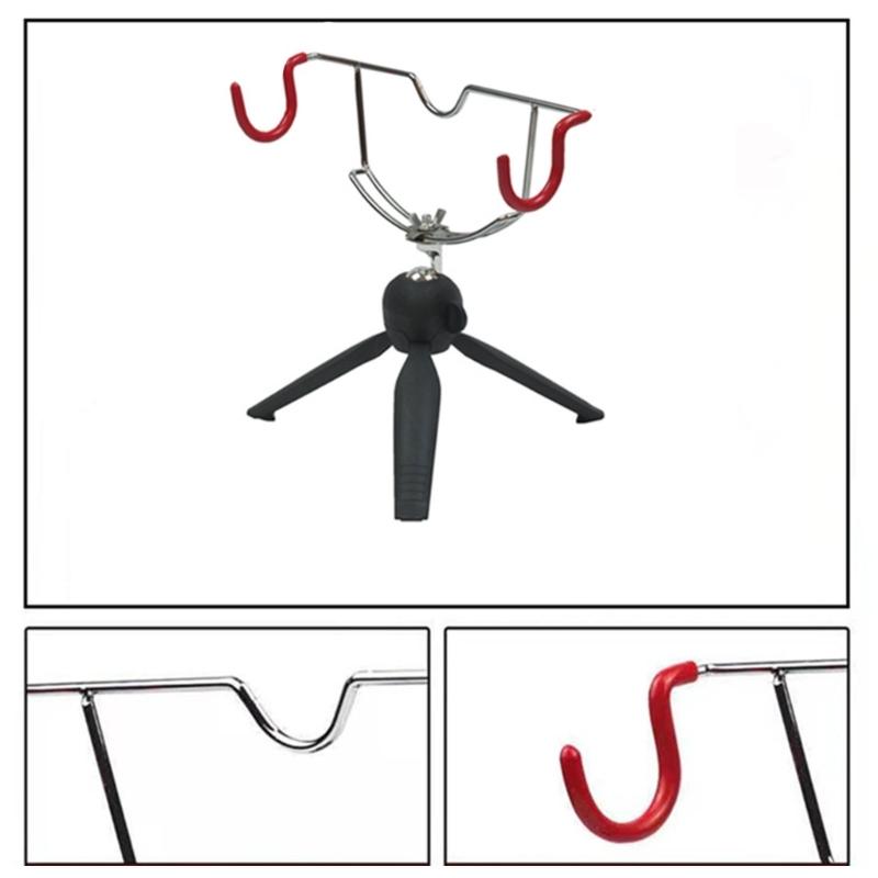 Portables Metal Fishing Poles Vertical Folding Ice Fishing Rod Holder Angling Tool for Winter and Lake Fishing