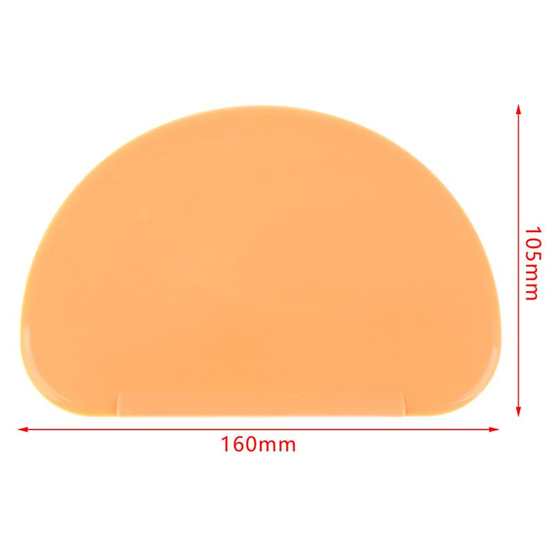 

Orange Soft Flexible Plastic Dough Cream Scraper Cake Spatula Pastry Butter Cutter Baking Cake Pastry Tools For Bread Making 2