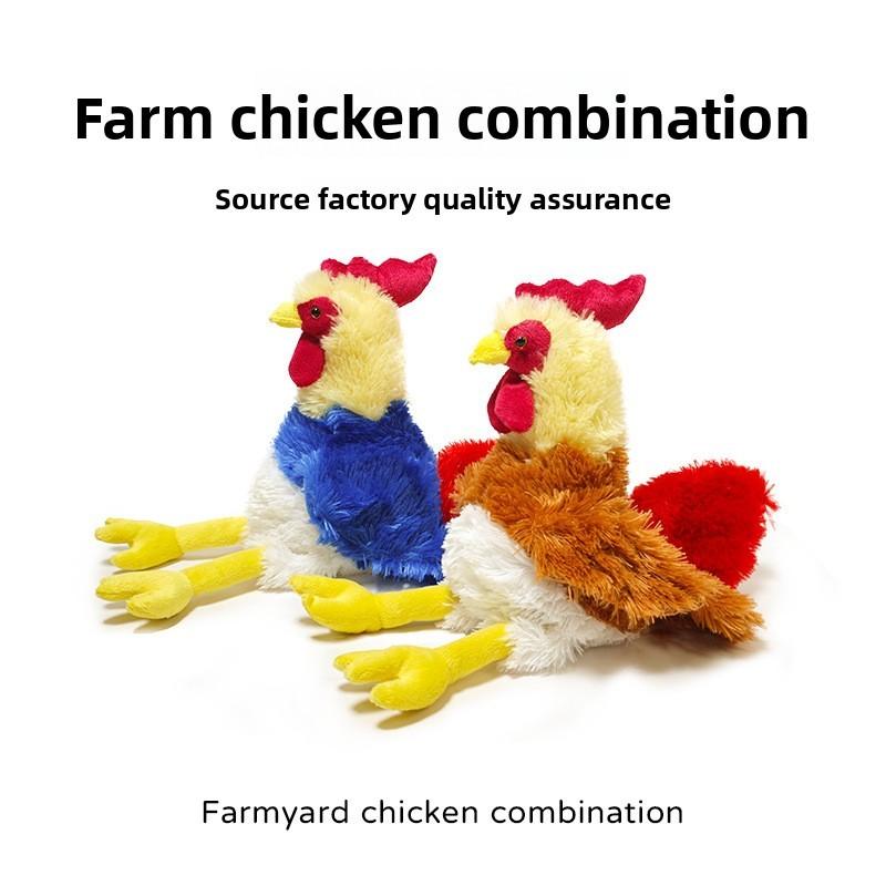 Plush Animal Rooster Toy With Pp Cotton Filling For Kids And Collectors