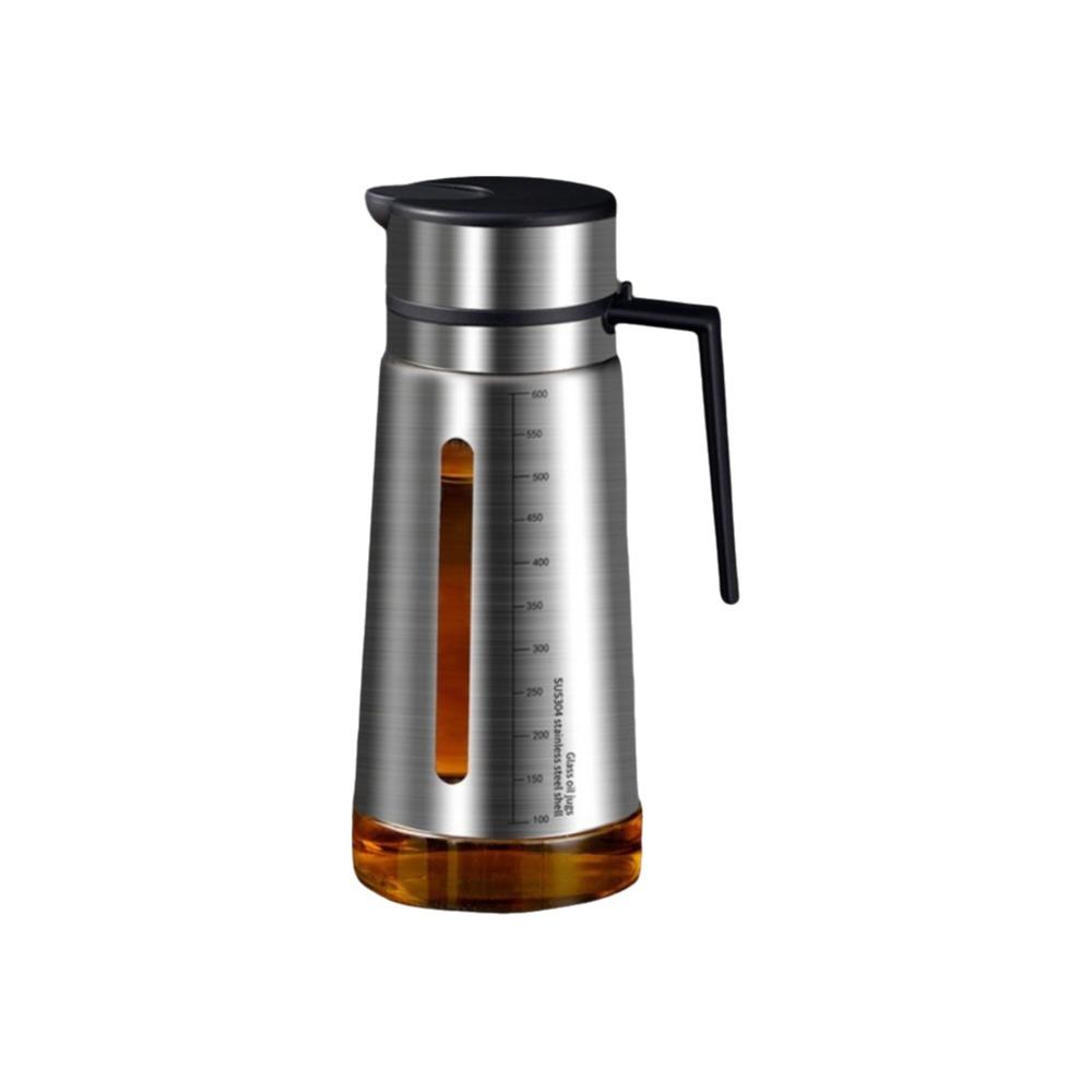 Automatisch öffnende und schließende Schwerkraft-Gewürzflasche Edelstahl-Ölflasche Soja Essig