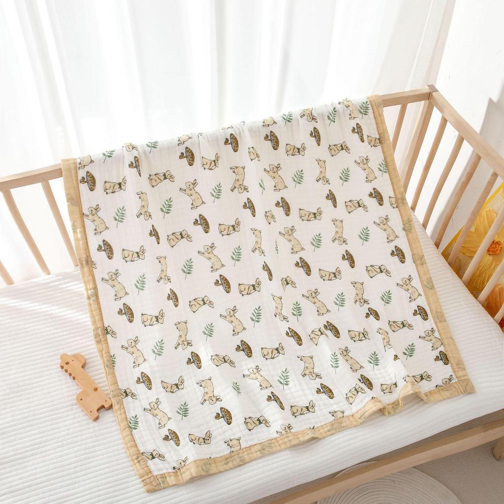 Six-layer Pure Cotton Gauze Baby Blanket and Swaddle