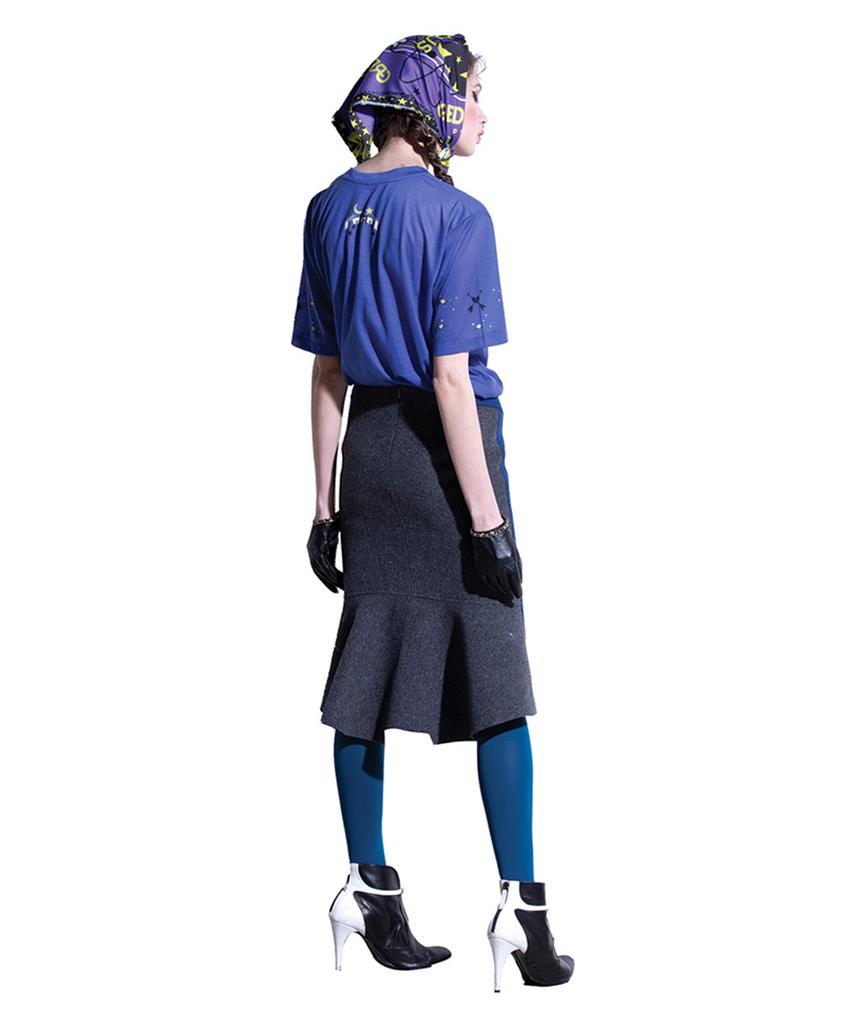 GREEDILOUS Blue One-Point T-Shirt
