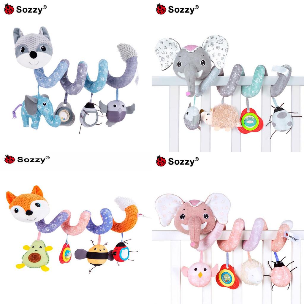 Baby Crib Mobile With Plush Fox Toy For Sleep And Development