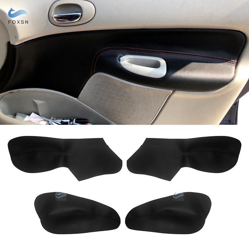 For Peugeot 206 2004 2005 2006 2007 207 2009-2013 For Citroen C2 only 4 doors Car Interior Door Armrest Panel Leather Cover Trim