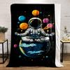 Zen Astronaut in Space for all seasons blanket lunch break throw gift