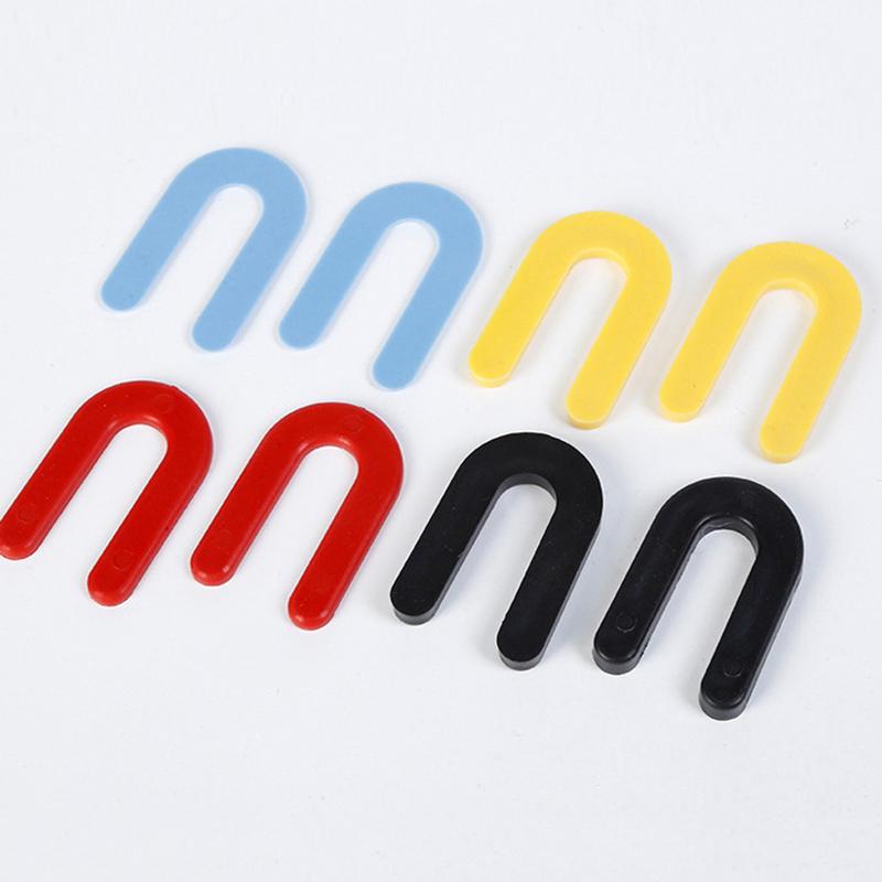 100Pcs U-shaped Horseshoe Shims Tile Spacers PP Level Wedges Positioning Clips Leveling System Wedge For Floor Wall Tile Gap