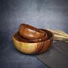 Acacia Wooden Bowl Japanese Style Wood Rice Soup Bowl Salad Ramen Bowl Food Container Kitchen Utensils Tableware