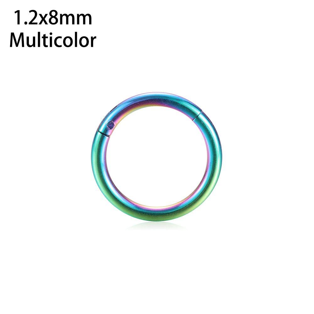 1Pc Hot Unisex Titan Stahl Scharnier Segment Ohr Helix Tragus Nase Hoop Lippen Ring Piercing Septum
