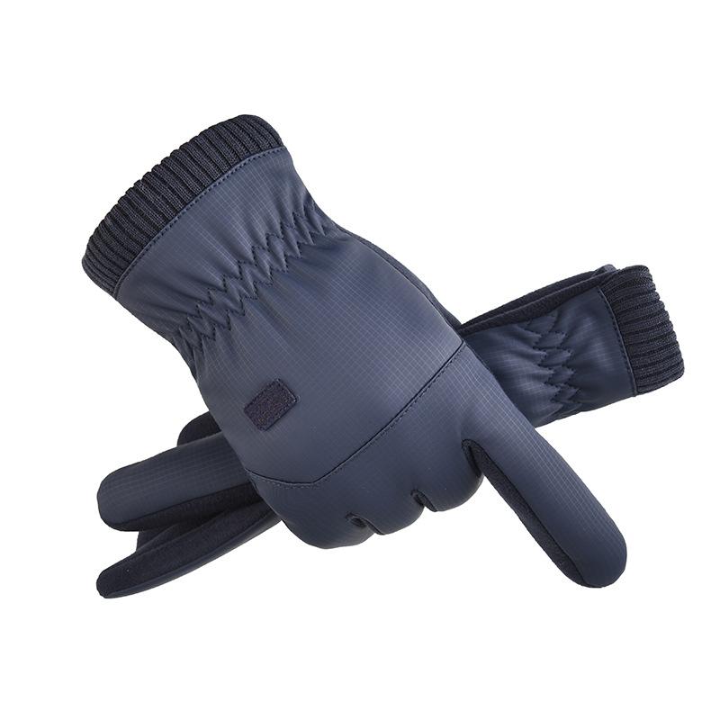 

Warm Gloves Windproof Fleece and Thickened for Winter Outdoor Sports and Flip Top Fingerless Gloves for Driving and Cycling One Size