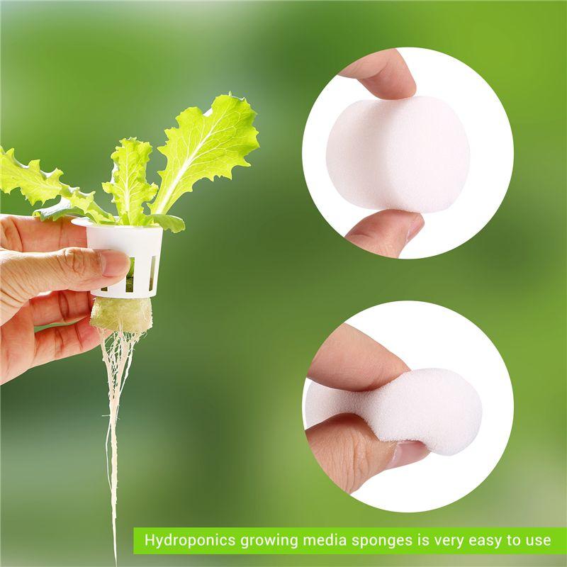 BAAU 100Pcs/Set Hydroponic Gardening Plant Tools Planted Sponge Vegetable Cultivation System 32X30mm